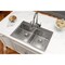 Elkay Elkay Crosstown 33"x22"x9", Equal 2-Bowl Dual Mount Sink Kit SS ECTSR33229TBG2 - alternate 8